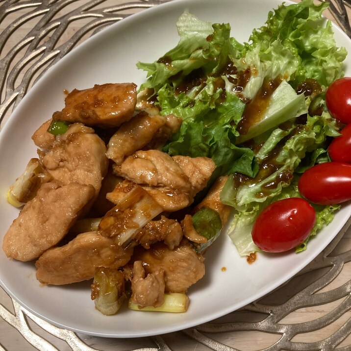 カンタン酢で鶏の照り焼き